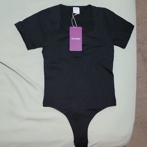 Hey Shape Black Bodysuit NWT